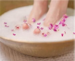 bain de pieds bicarbonate de soude